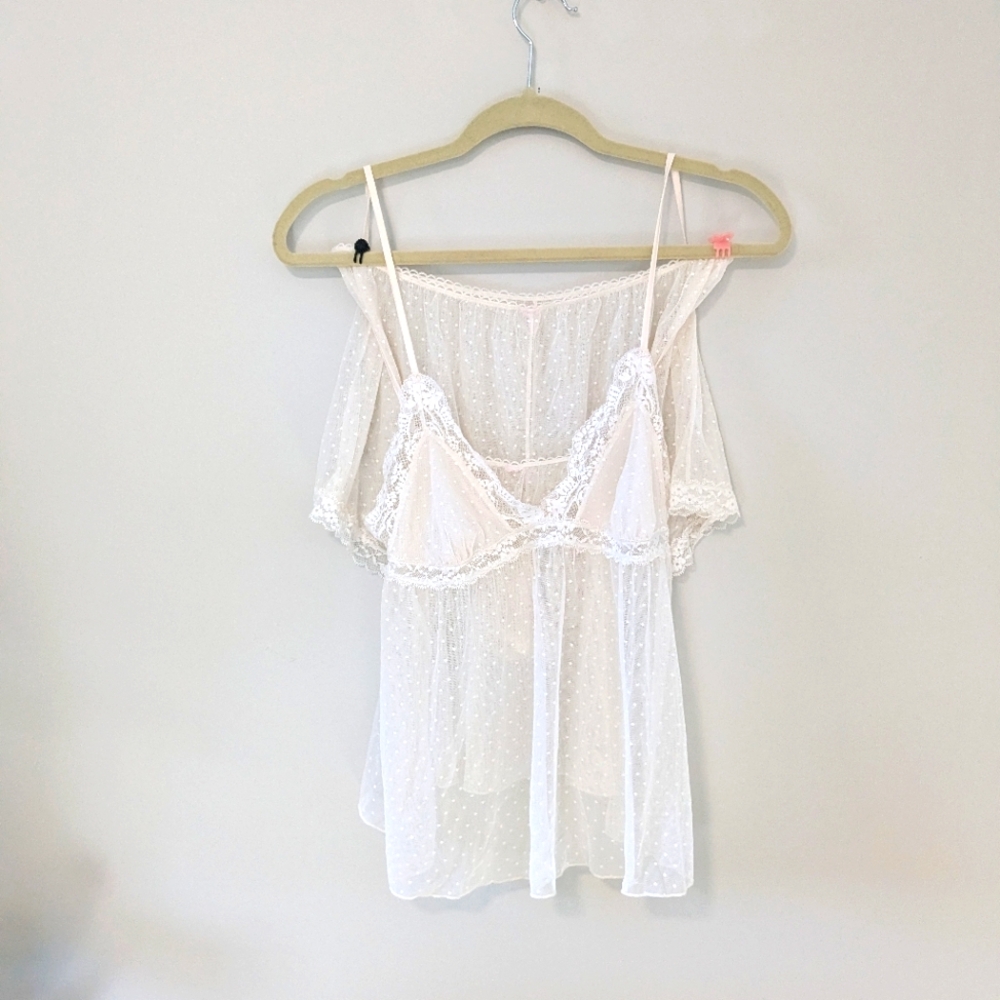 Cream Bridal Victoria's Secret Lingerie Set